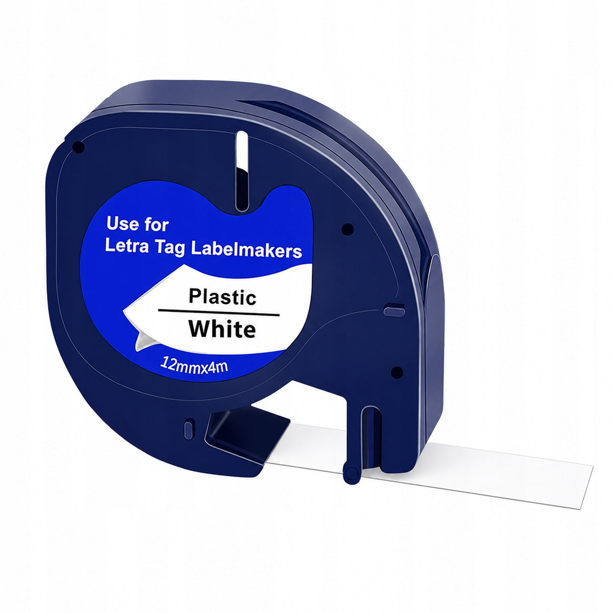 Label tape compatible with DYMO LetraTag 12mm x 4m – white