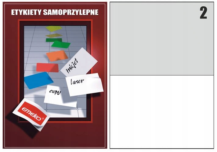 Labels 210X148,5 Red emeko