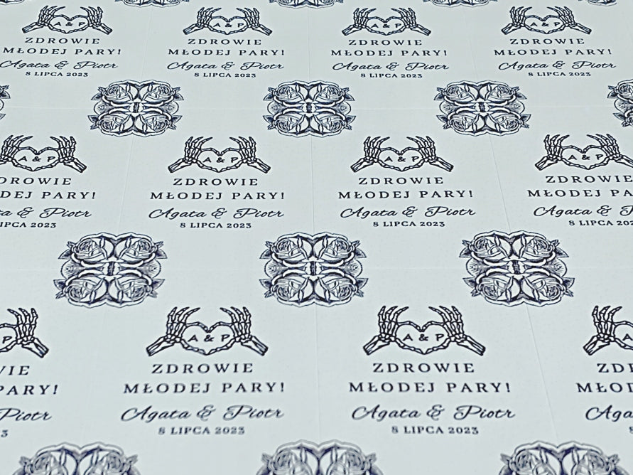 Labels 50x70 with COLORFUL sticker print