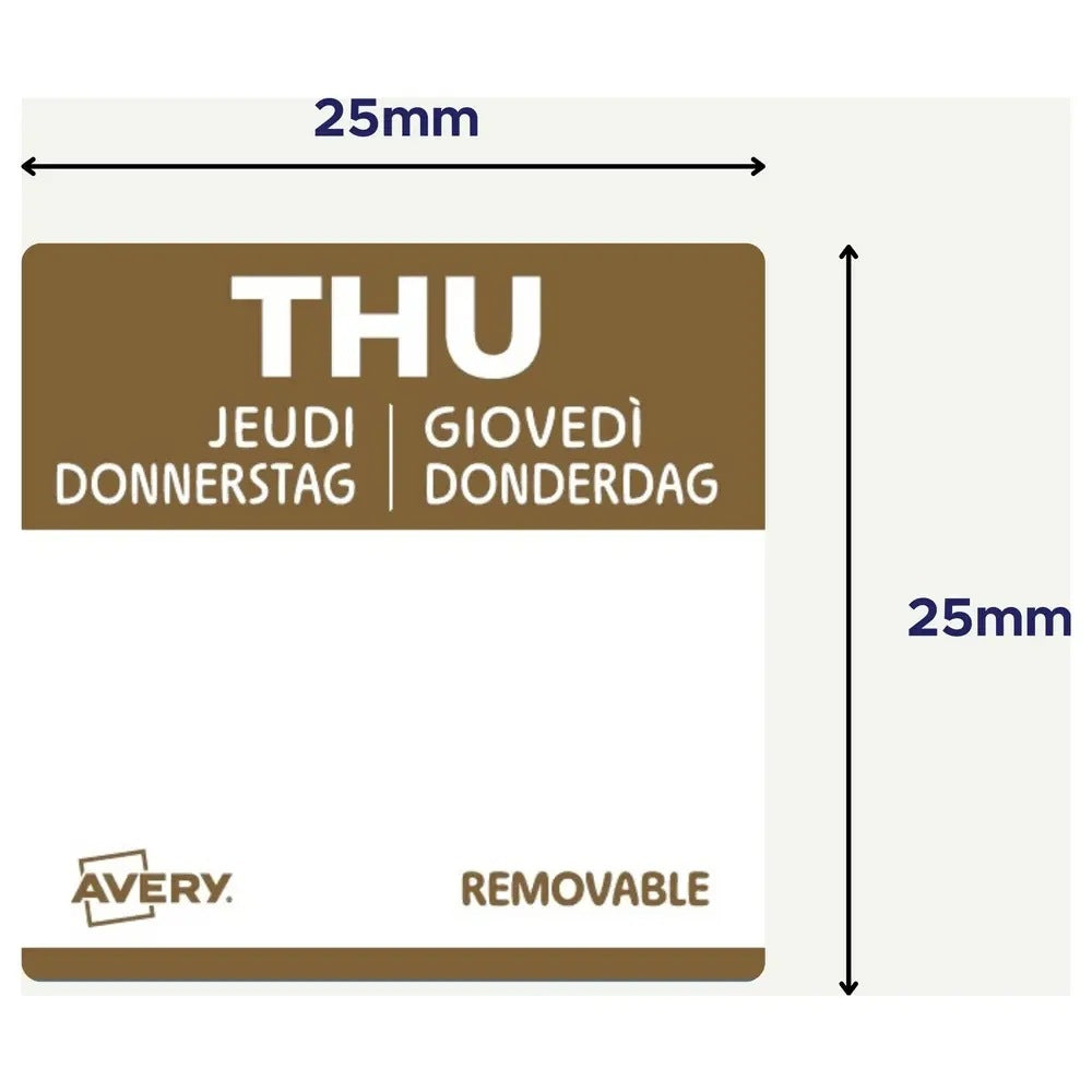 Labels Avery-Zweckform DLSTHUREV-1000 Manufacturer code DLSTHUREV-1000