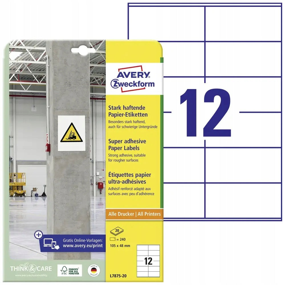 Labels Avery-Zweckform L7875-20