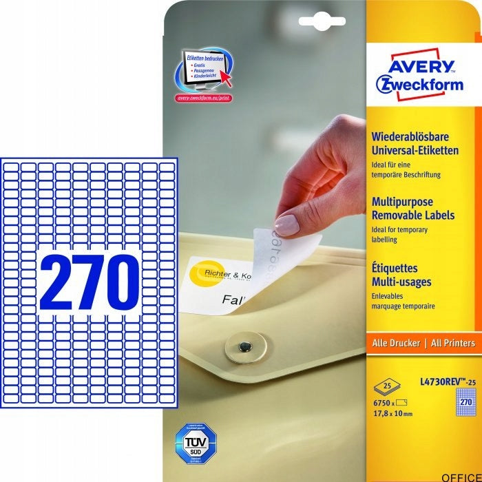 Labels Avery zweckform L4730REV-25