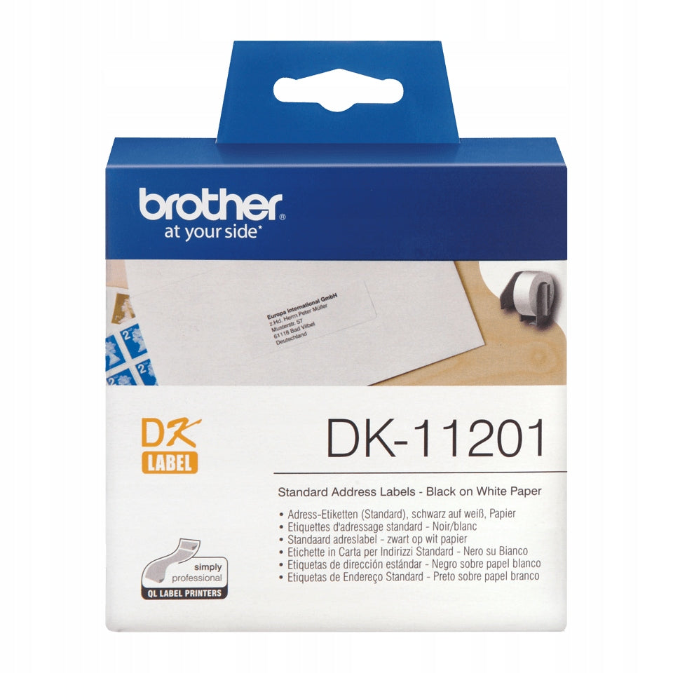 Labels Brother QL 29x90mm DK11201 genuine Manufacturer Brother