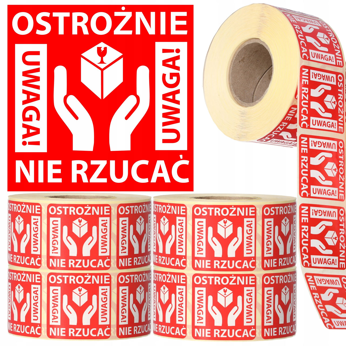 Labels CAREFULLY DO NOT THROW Self Adhesive Stickers Package Courier x 2000