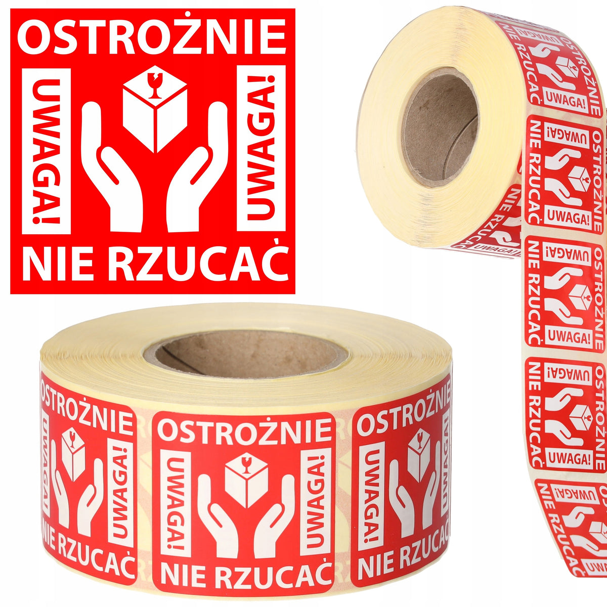 Labels CAREFULLY DO NOT THROW Self Adhesive Stickers Package Courier x1000PCS Brand ToolSpace