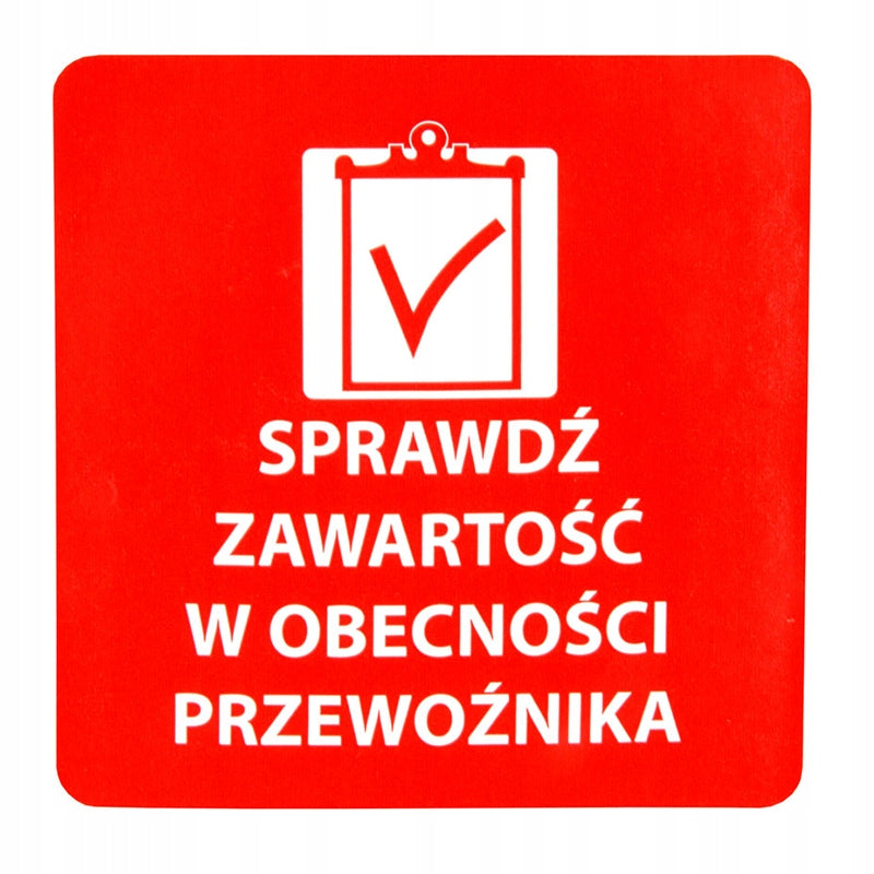 Labels "Check Content" 70x70mm 1000pcs 40mm