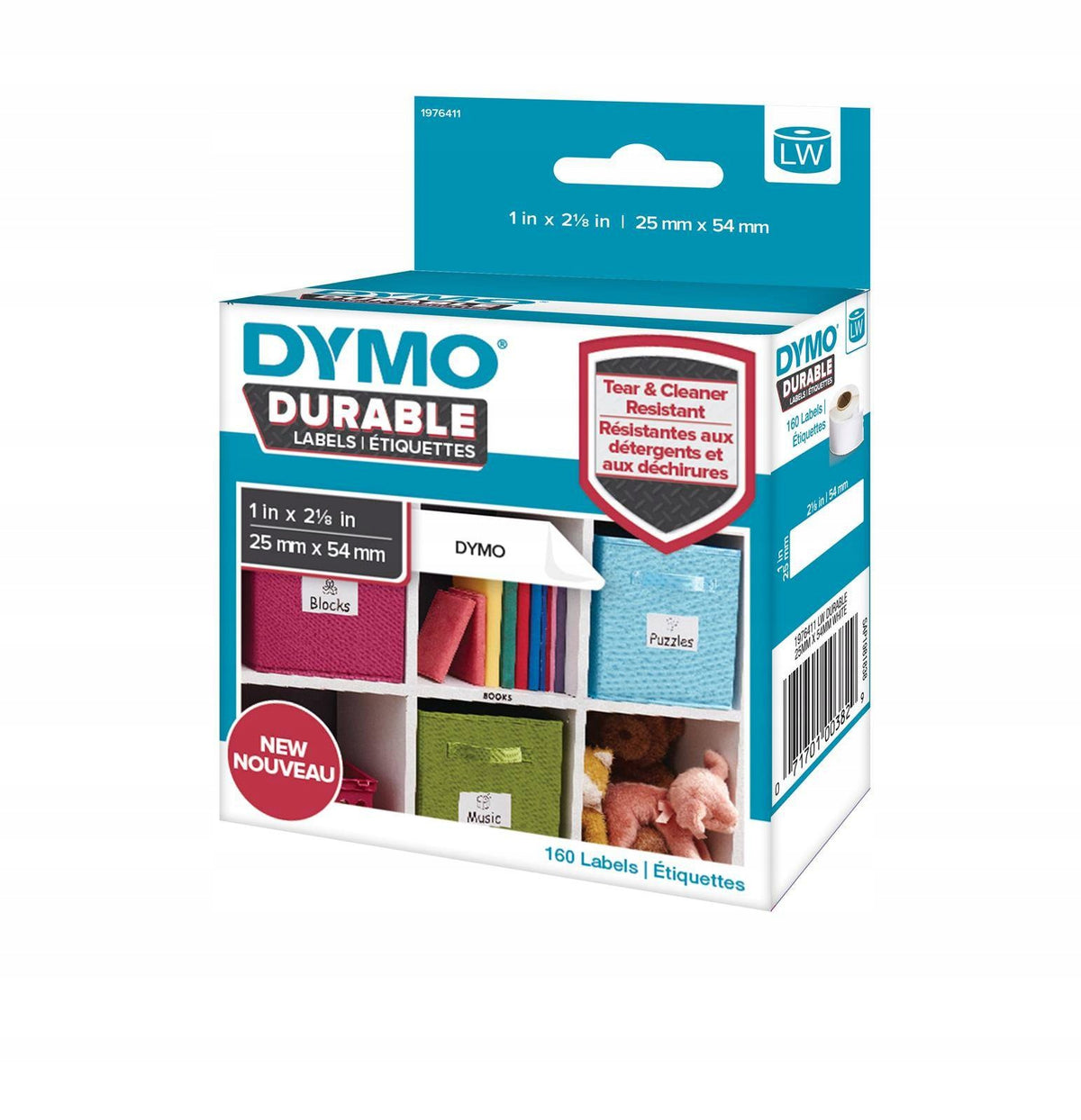 Labels Dymo 1976411 white 25x54mm 160 pieces