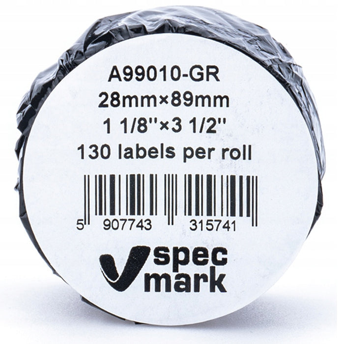 Labels Specmark for DYMO LW-99010 S0722370 28x89mm 130 pcs GREEN Packaging status original