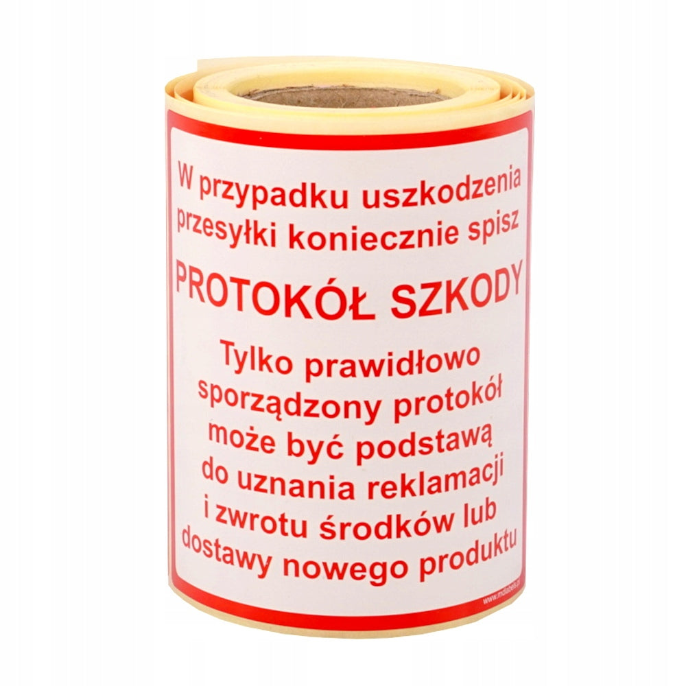 Labels Stickers Complaint Damage Protocol 100 Manufacturer no brand