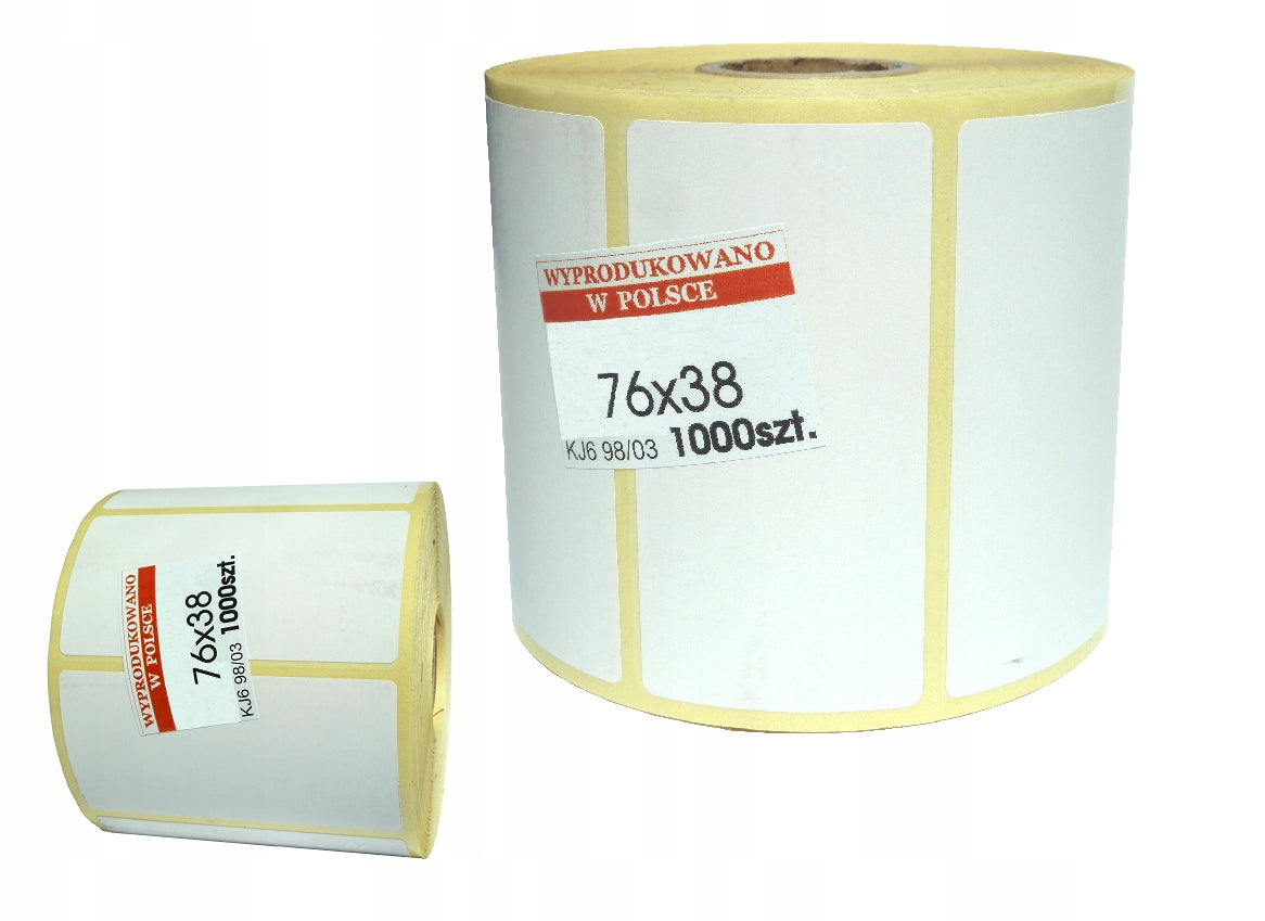 Labels Stickers Zebra TSC 76x38 HURT