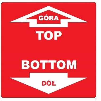 Labels TOP DOWN 100X100mm 500pcs Packaging status original