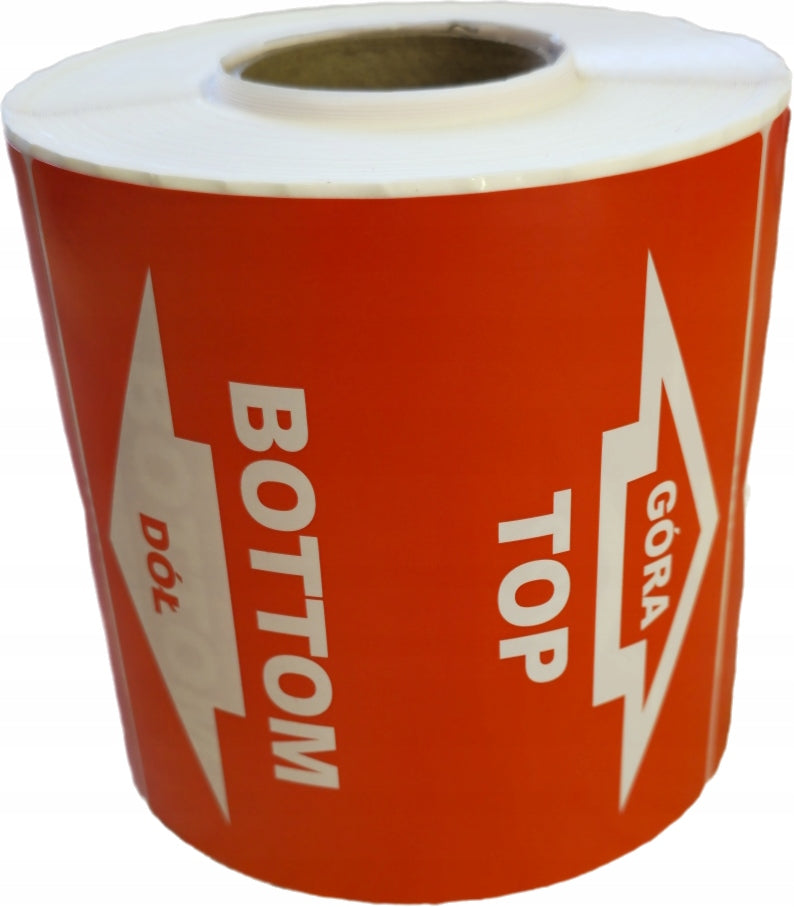 Labels TOP DOWN 100X100mm 500pcs