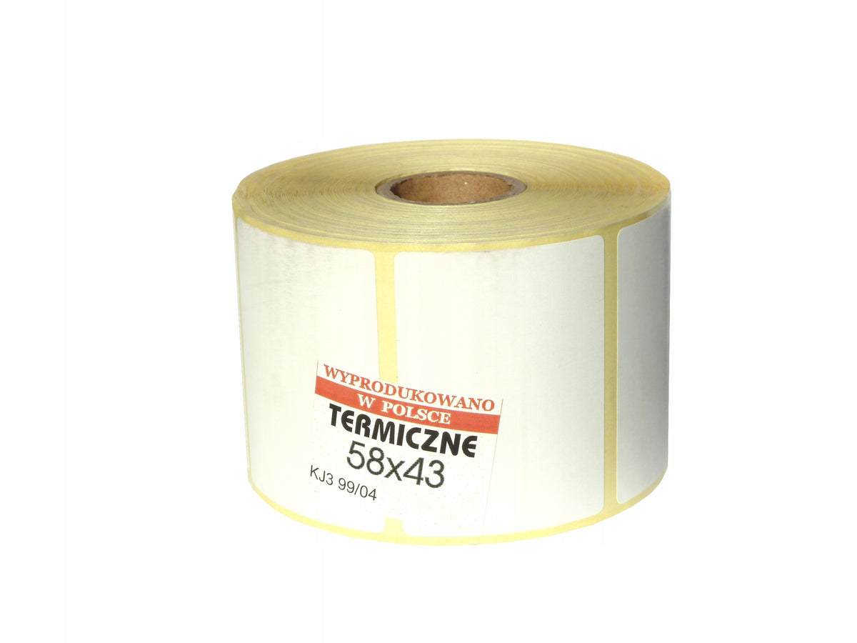 Labels Thermal stickers 58x43 for printing