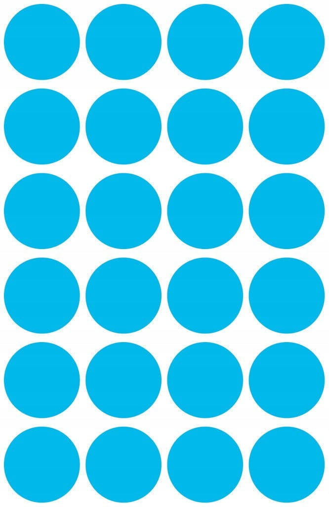 Labels circles blue 18mm 96 pcs Avery 3005 Material paper