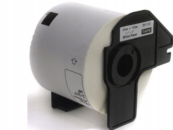 Labels for Brother DK-11202 62mx102mm White. Complete with handle