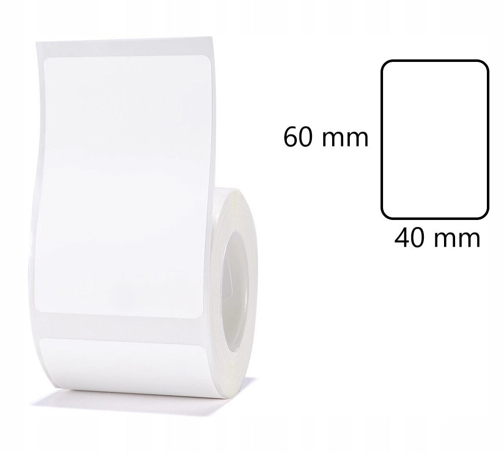Labels for printer Niimbot series B 40x60mm 125 pcs. white