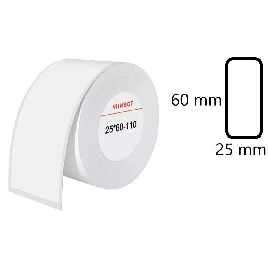 Labels for printer Niimbot series B 60x25mm 110 pcs. white
