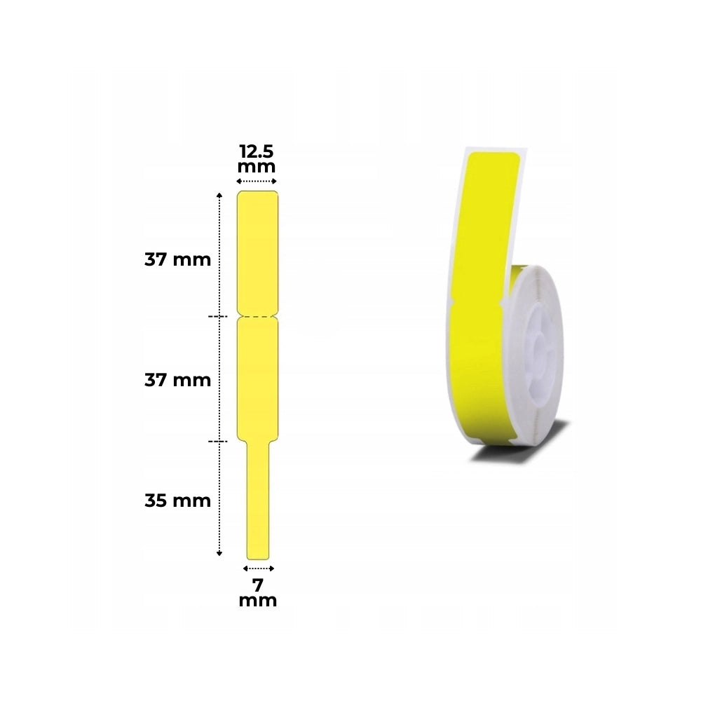 Labels for printer Niimbot series D 12.5x74mm 65 pcs. yellow