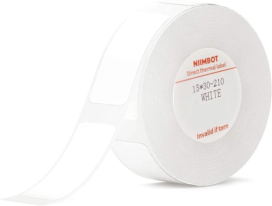 Labels for printer Niimbot series D 15x30mm 210 pcs. white Packaging status original