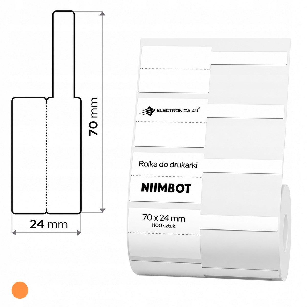 Labels self-adhesive stickers for printer Niimbot K3 for cables 1100pcs.