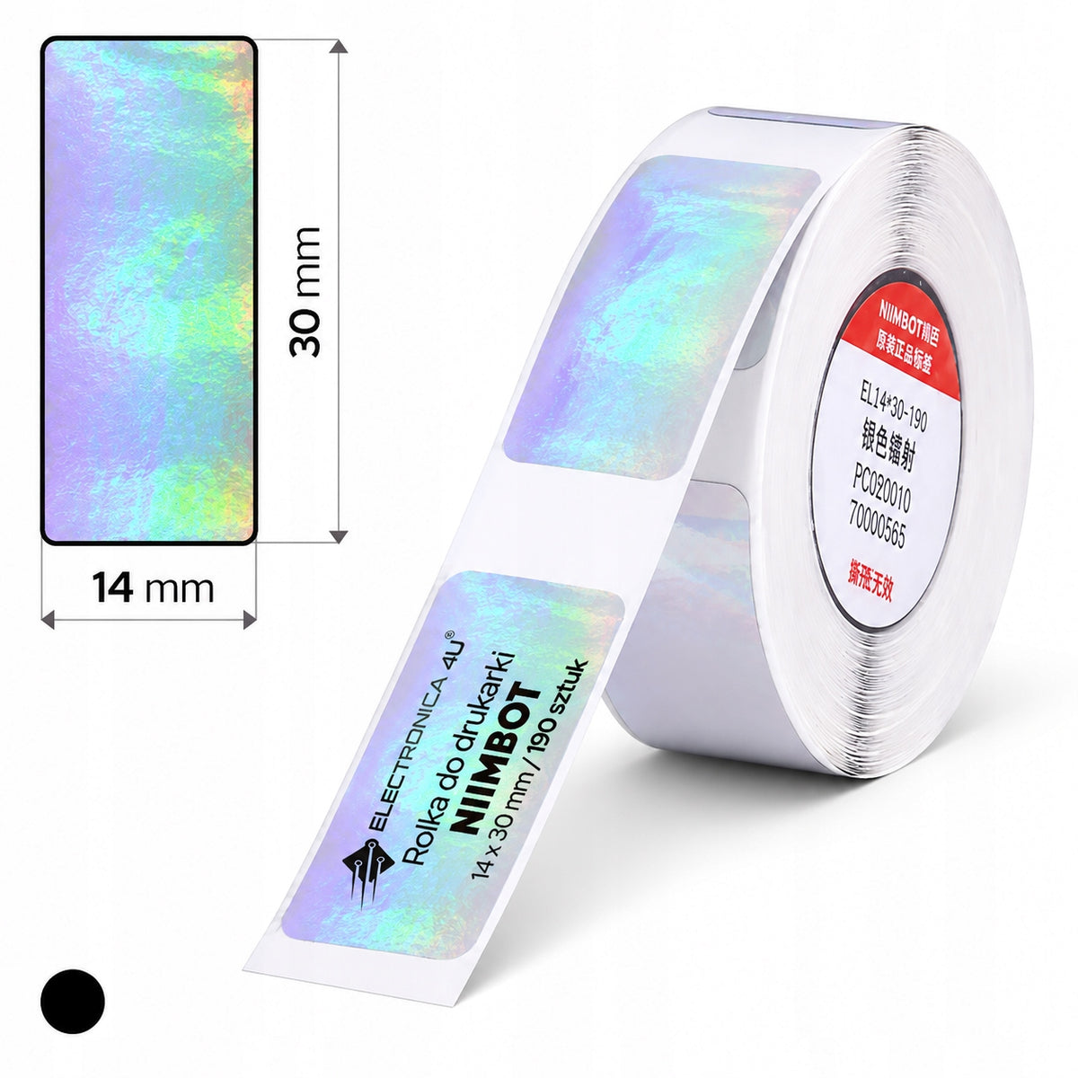 Labels self-adhesive thermal stickers for printer Niimbot B18 N1 14x30