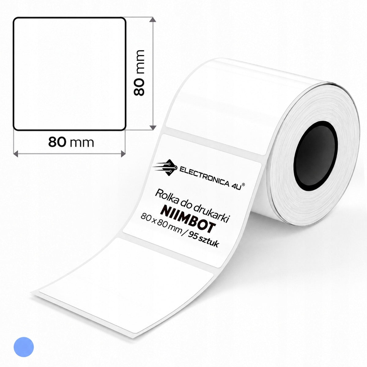 Labels self-adhesive thermal stickers for printer Niimbot B4 80x80