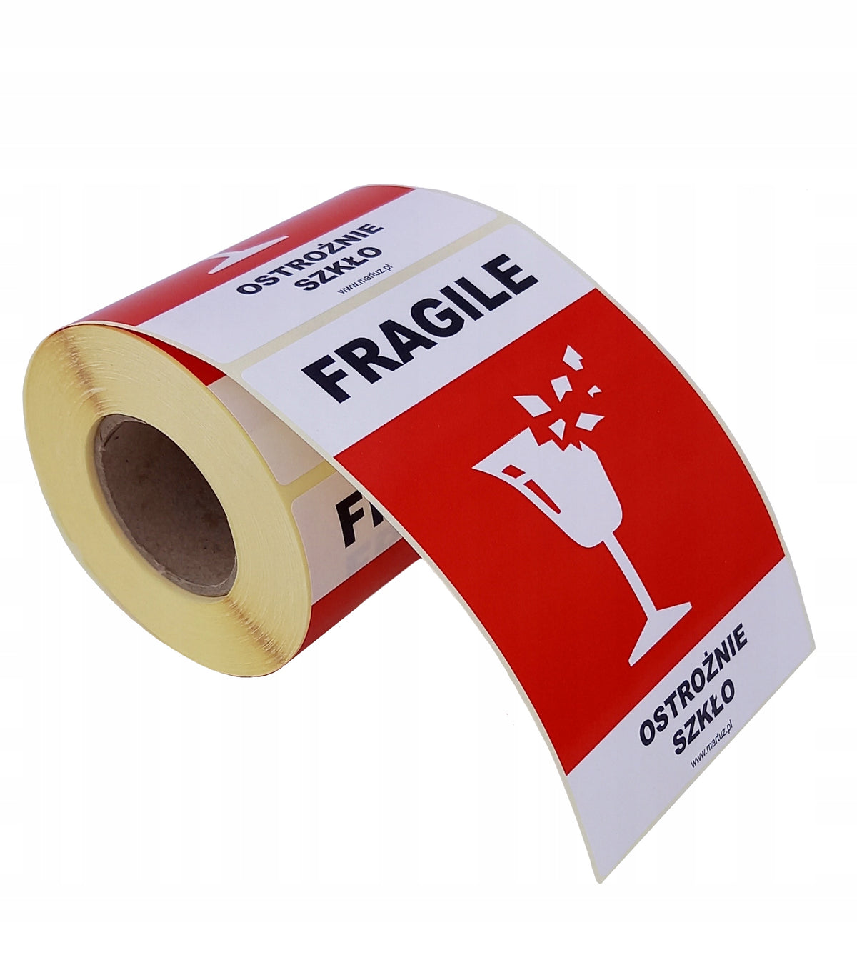Labels stickers FRAGILE-GLASS 500 pcs Premium