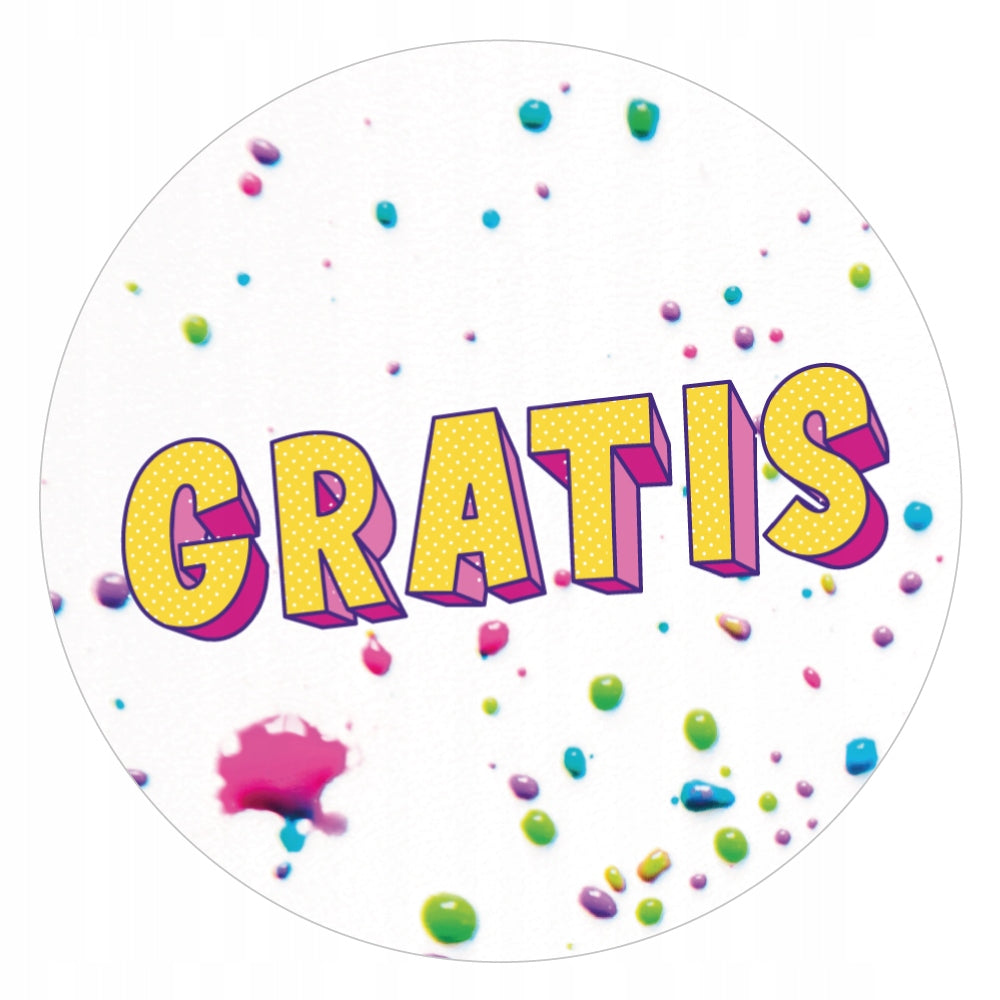 Labels stickers FREEBIE gift for packages box decorative Fi55 100 pcs.