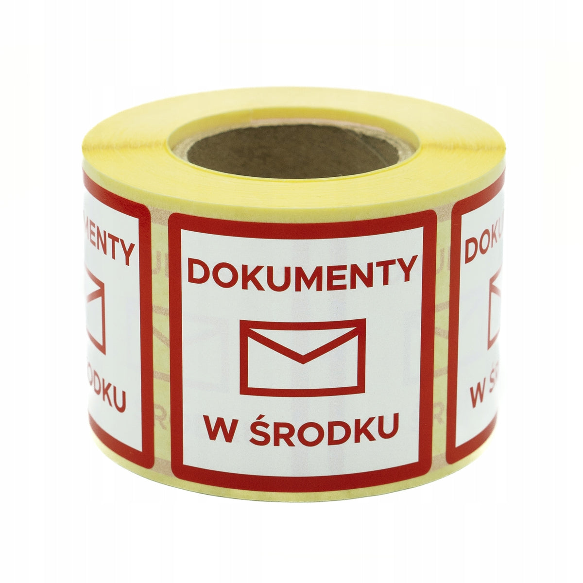 Labels stickers for packages on cardboard DOCUMENTS INSIDE 50x50 mm 500pcs