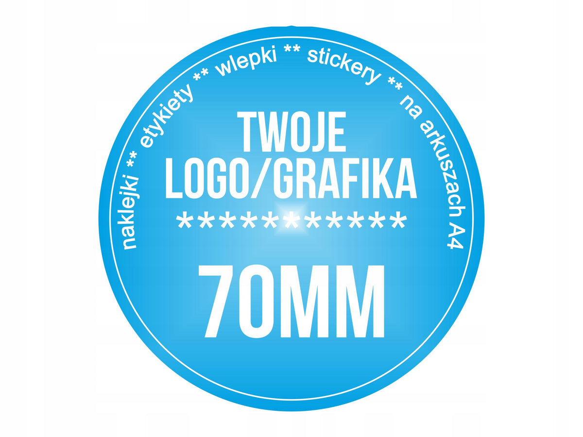 Labels stickers round fi70mm 500pcs EXTRA