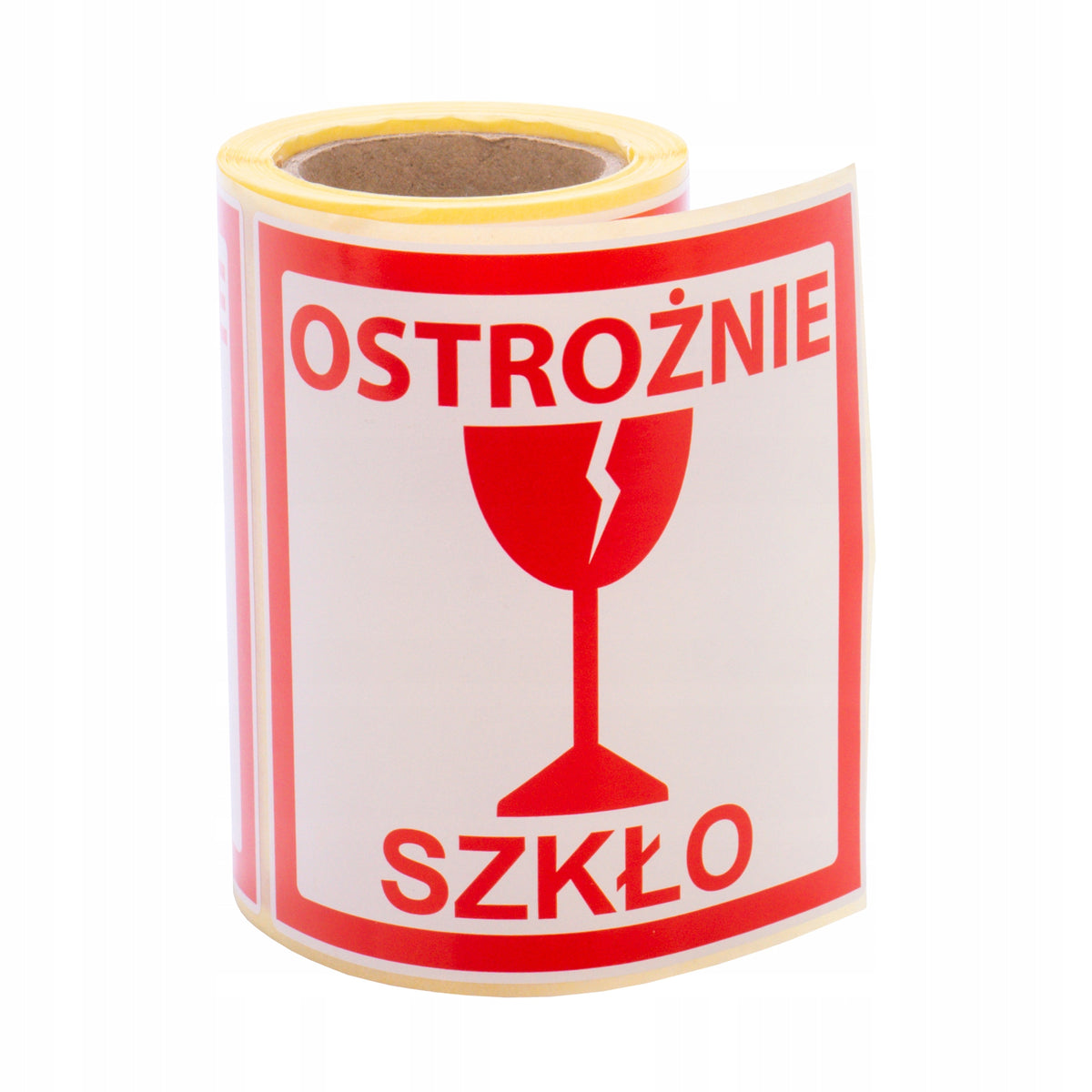 Labels warning stickers Carefully Glass stickers for packages 100 pieces