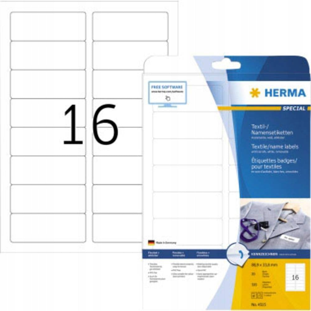 Labels with names Herma 4515