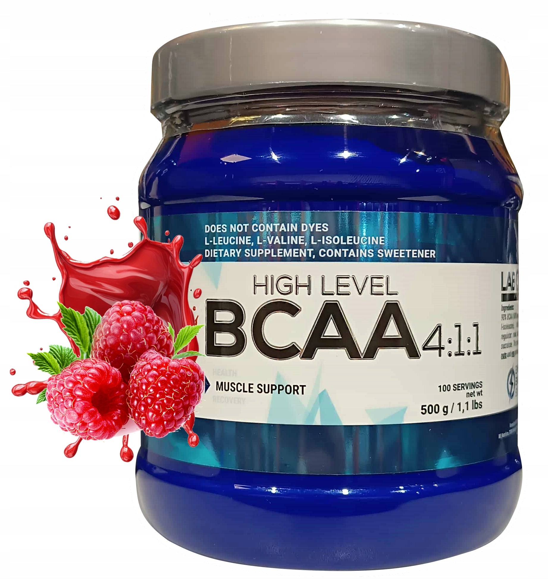 Labocore Nutrition BCAA HIGH LEVEL 4:1:1 500g Raspberry AMINO ACIDS
