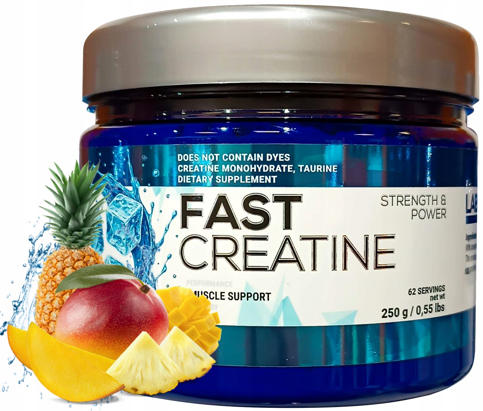 Labocore Nutrition FAST CREATINE 250g Creatine Monohydrate Tropical Fruits