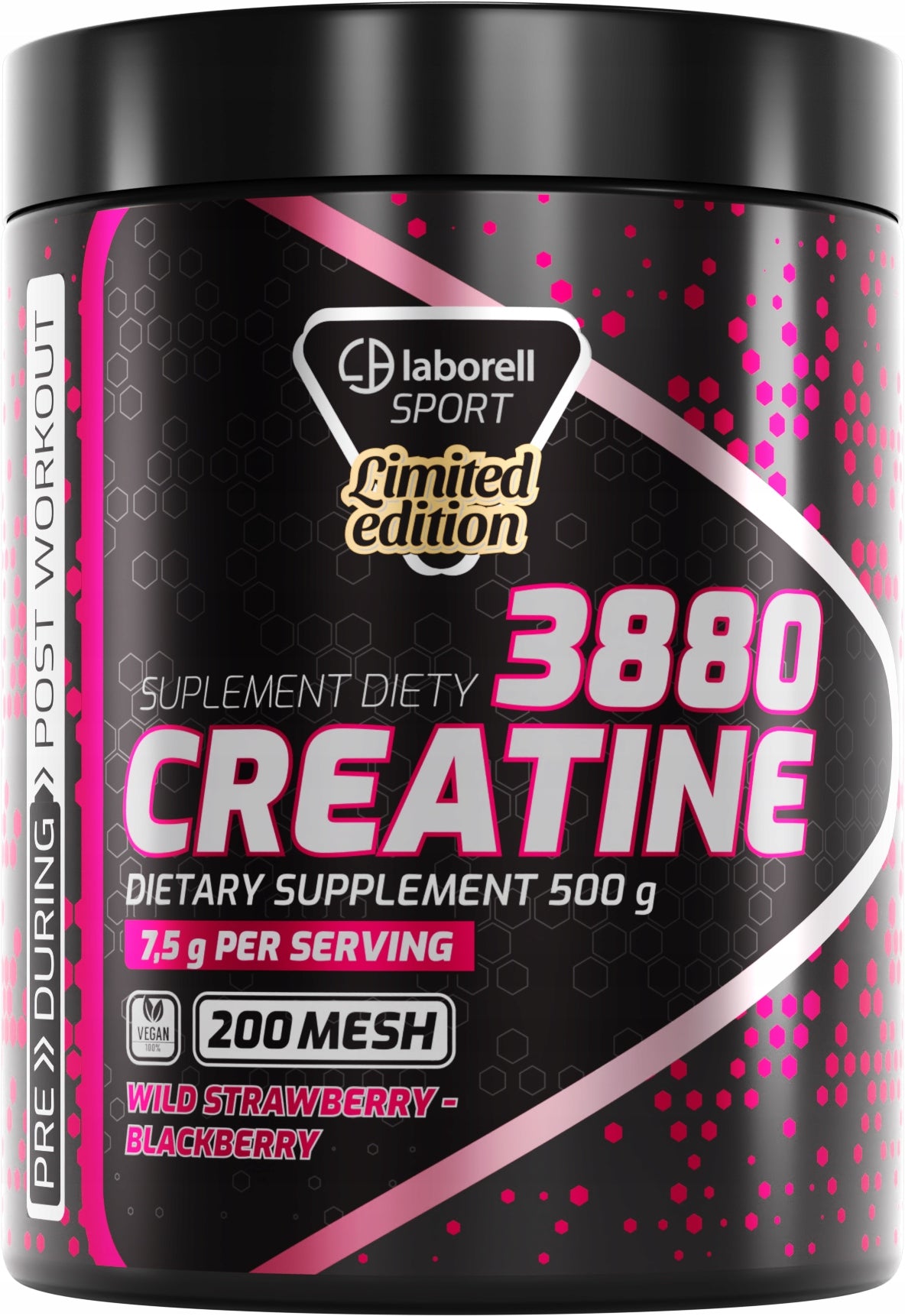 Laborell CREATINE MONOHYDRATE CREATINE 500g LEVEL BLACKBERRY 200mesh