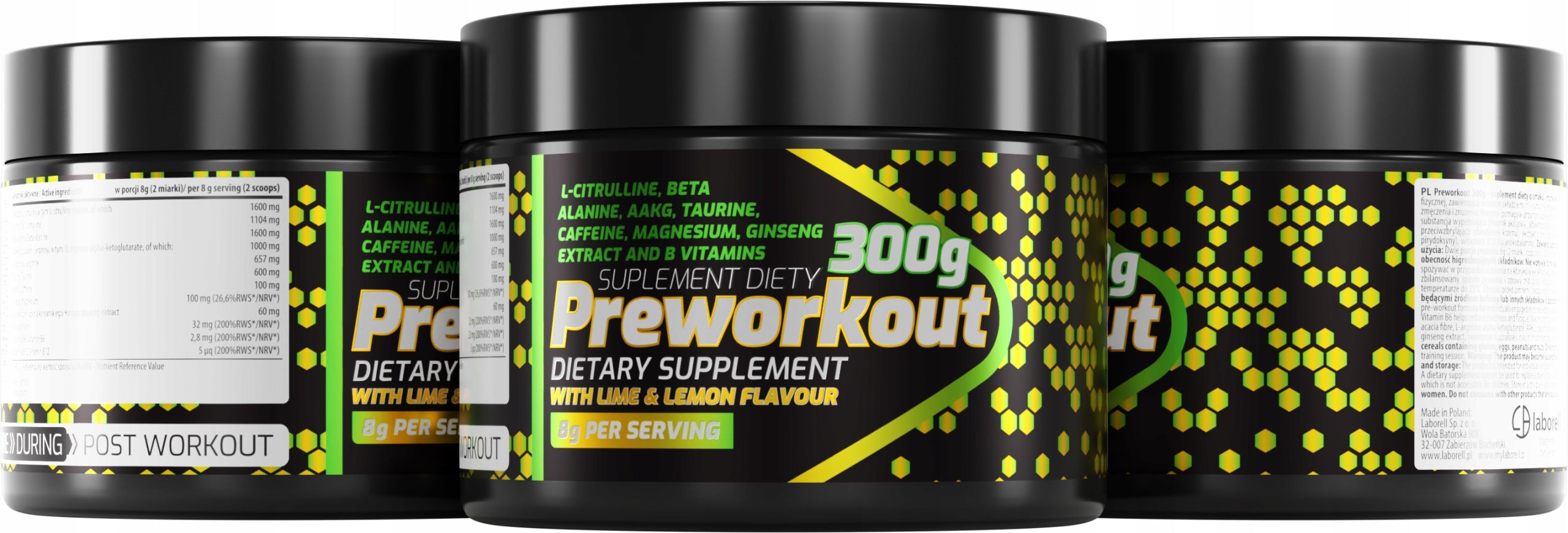Laborell Preworkout 300g STRENGTH STIMULATION POWER Expiration date at least 1 year from the date of purchase