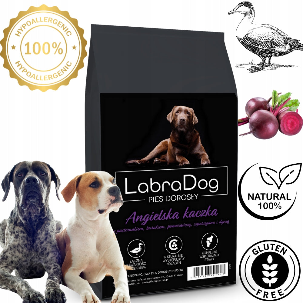 LabraDog Hypoallergenic High Energy Duck for Active Dogs 6kg