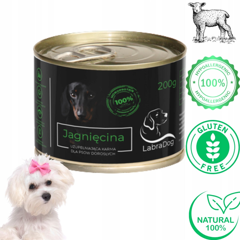 LabraDog Hypoallergenic Lamb 100% for Maltese for stains 200g