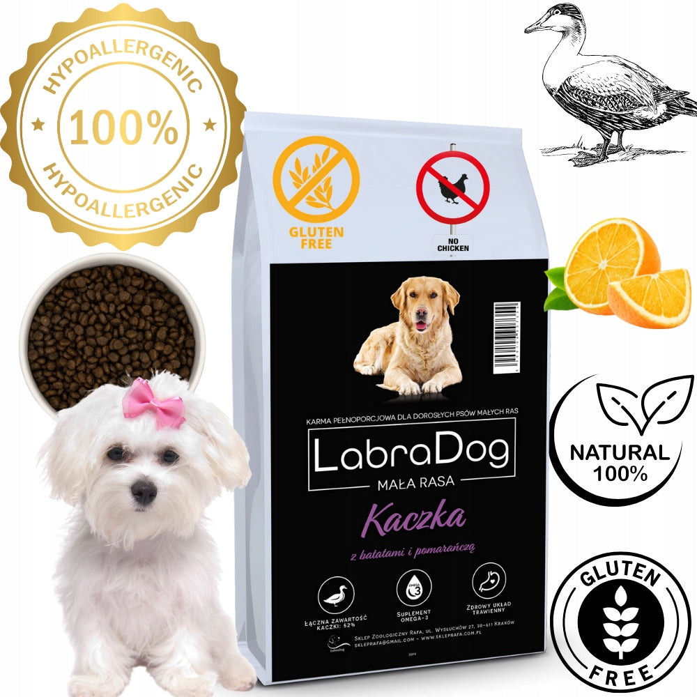 LabraDog Superfood Duck Dry Dog Food with Allergies Maltese York 6kg