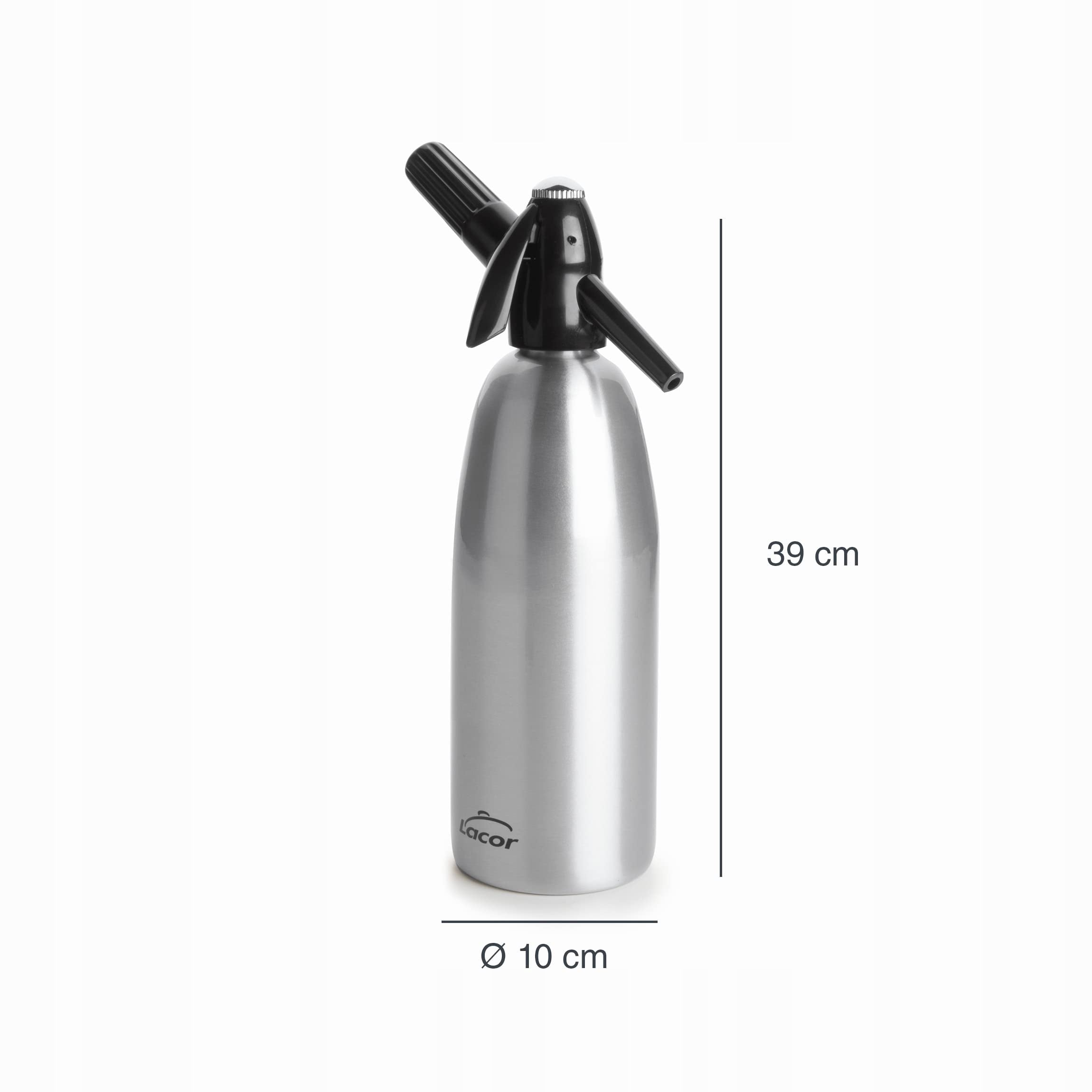 Lacor water siphon 1L, silver, steel 68601 Brand Lacor