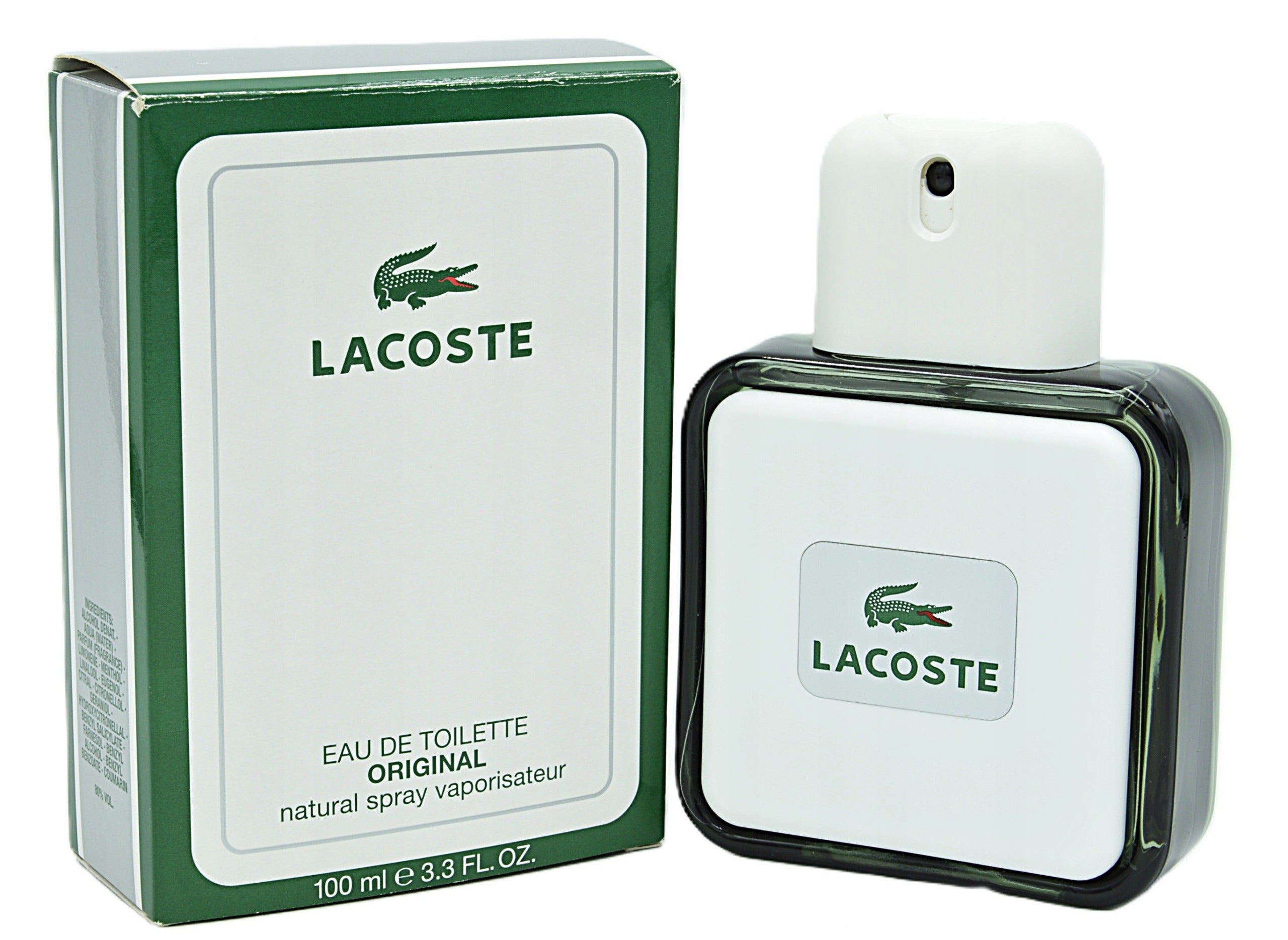 Lacoste Original 100ml edt Eau De Toilette Unique Packaging status original