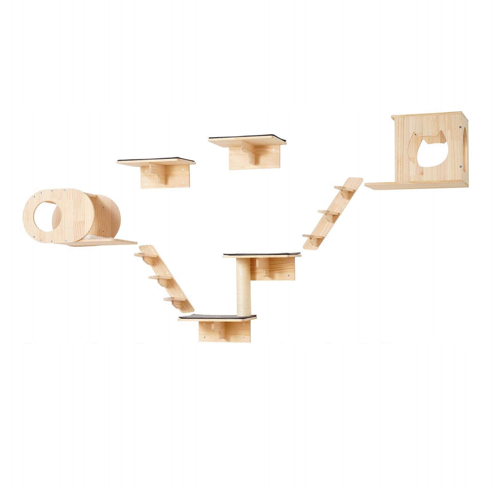 Ladder For Cat Load Capacity 18KG Anti Slip Wall Shelves For Cats Height (cm) other
