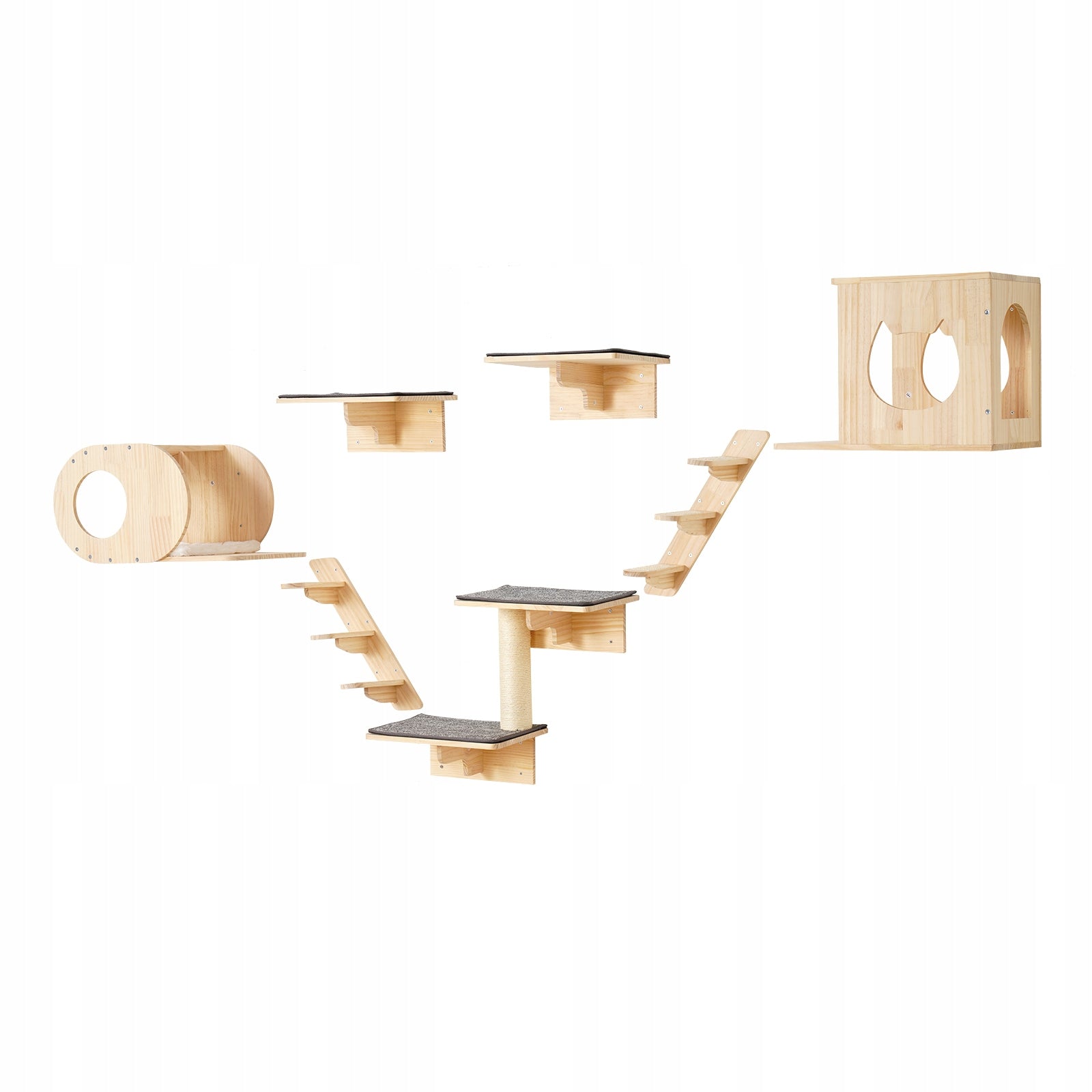 Ladder For Cat Load Capacity 18KG Anti Slip Wall Shelves For Cats Kind scratching post