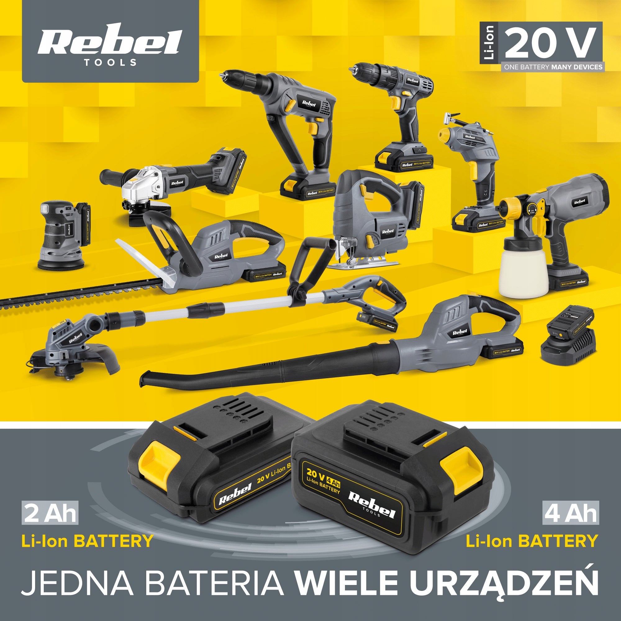 Batterieladegerät Rebel Tools RB-2001-CH 