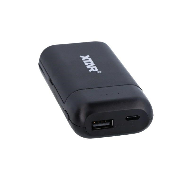 Zellstromquelle XTAR PB2C mit Powerbank-Funktion, schwarz 