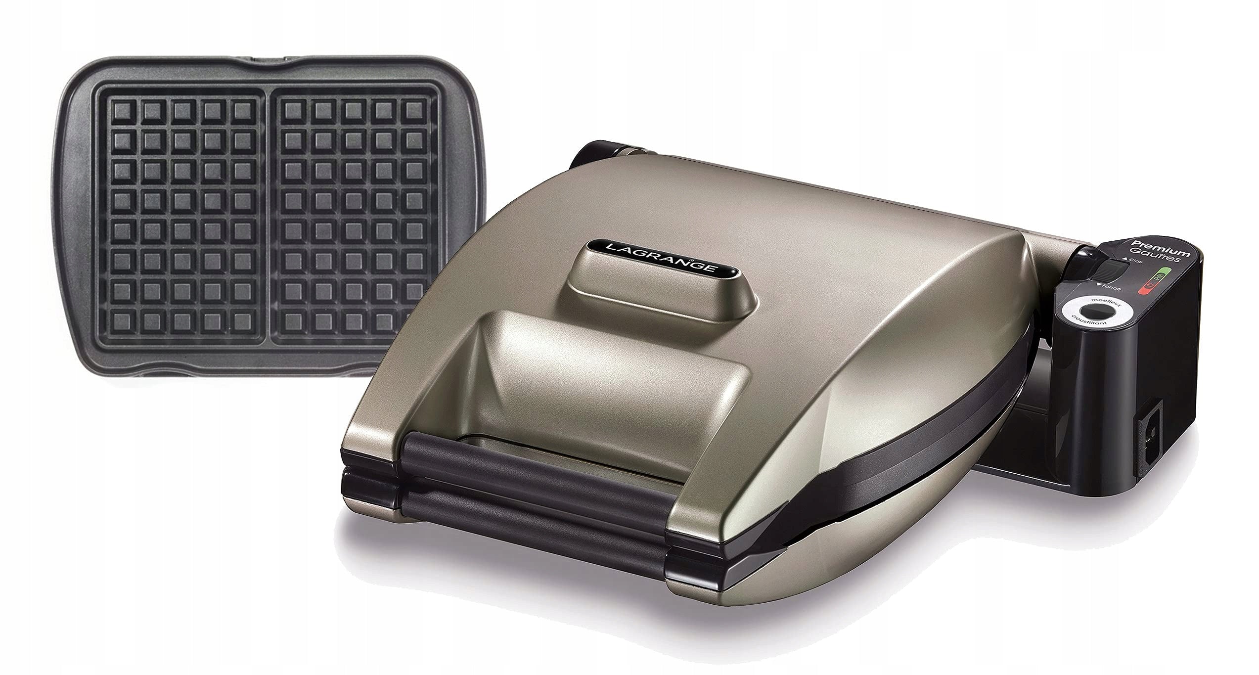 Lagrange Waffle iron 019122, metallic