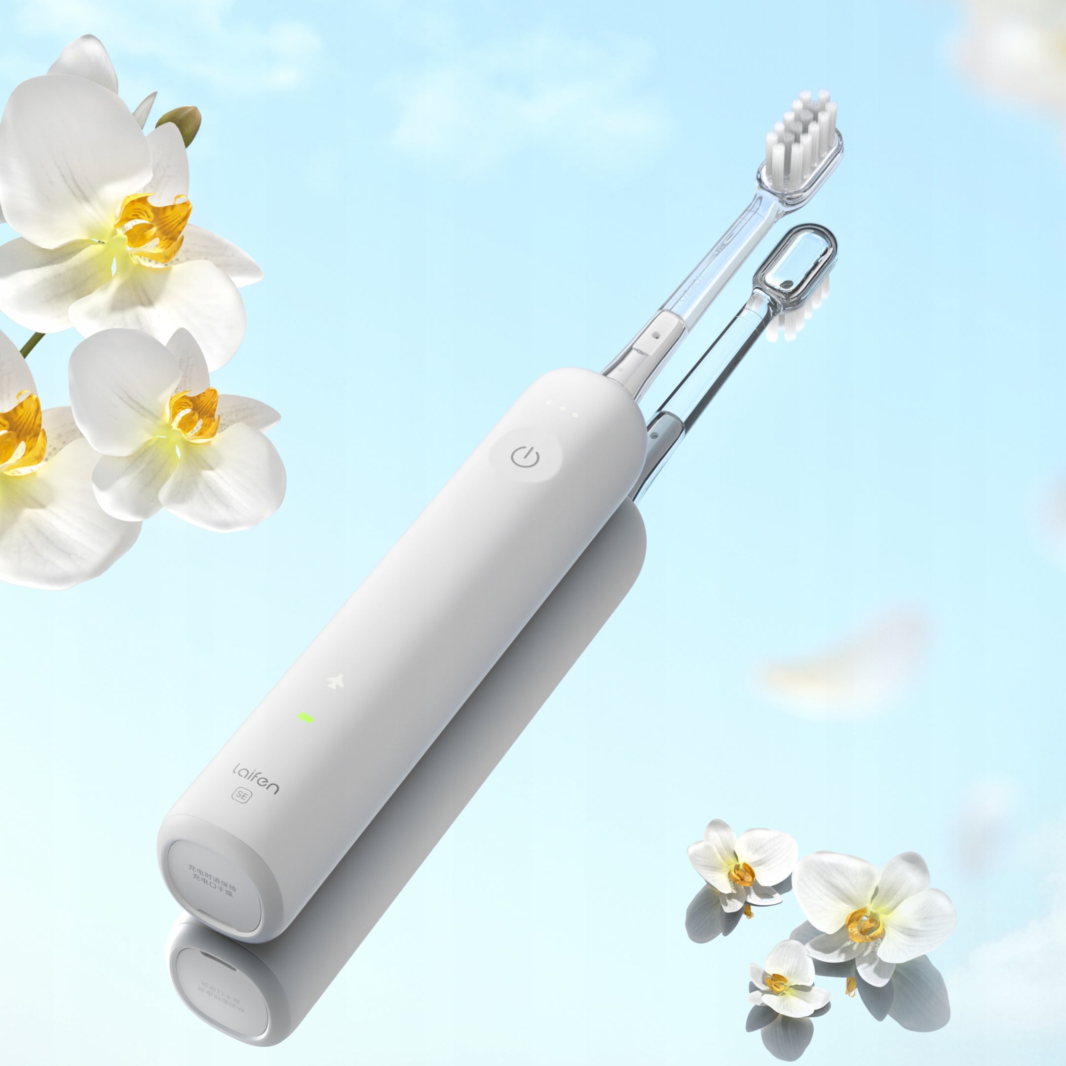 Laifen Sonic Toothbrush Wave SE Heads 2 USB-C Application White Manufacturer code 6973833032255
