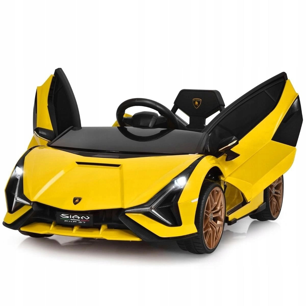Lamborghini Sián electric car for children with LED lights Maximum load 25 kg