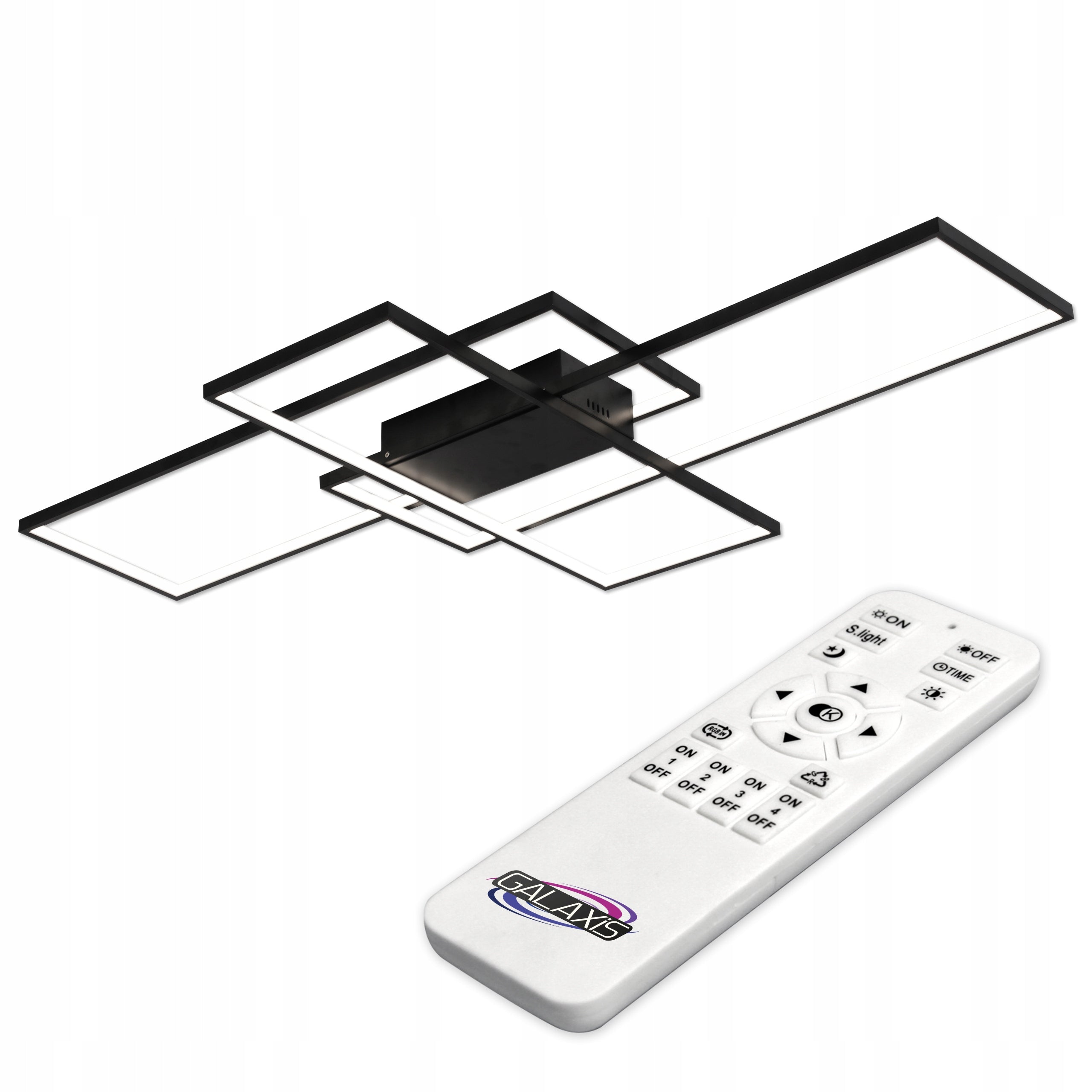 126W LED-Lampe Schwarz 