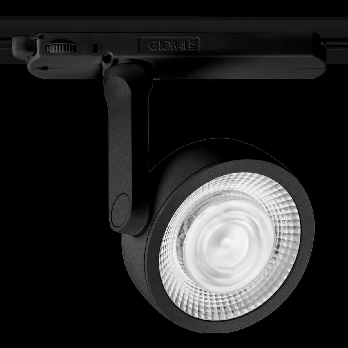 LED bėgių prožektorius Maxlight Charon kolekcija juoda 15W 3000K S0014